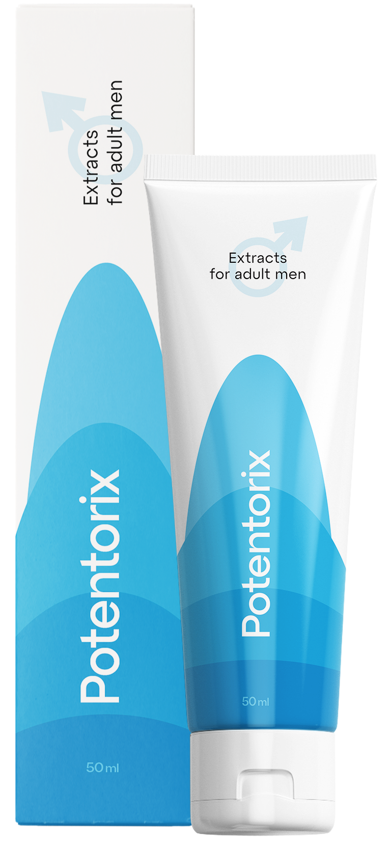 Potentorix 50 ml-es géltubus a dobozával